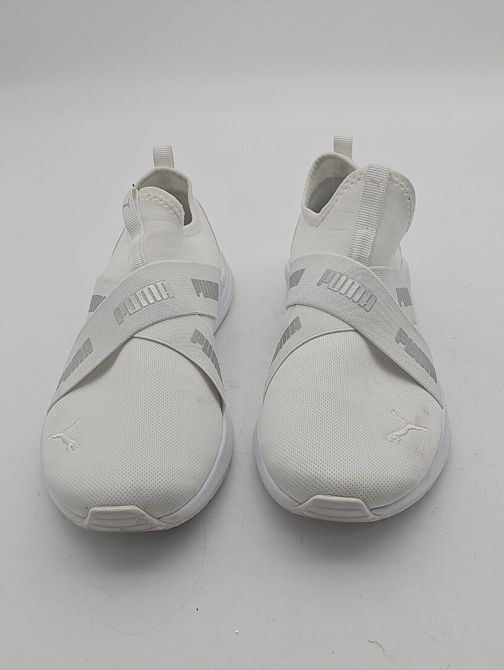 Puma Wired Run Slip On Womens Size 9 White Sneakers Casual Shoes 382299-04
